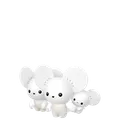 イッカネズミ(3びきかぞく)の色違い画像