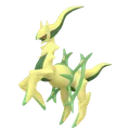 アルセウス(くさタイプ)の色違い画像