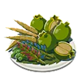 山盛焼き山菜