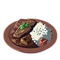 上肉カレー