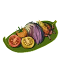 山菜トマト蒸し焼き