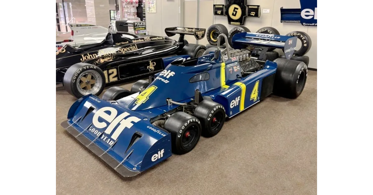 F1伝説の6輪マシン「タイレルP34」が新橋に！タミヤ展示で歴史的