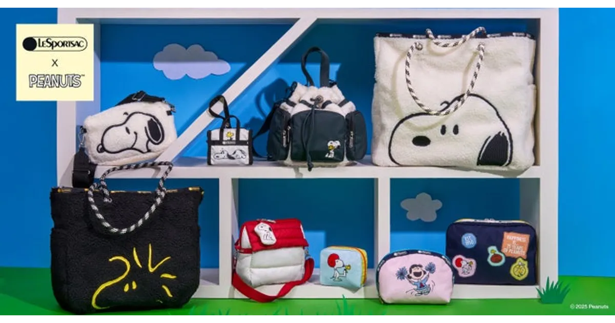 スヌーピー×レスポートサック 2025年冬を彩るバッグ＆ポーチ！デザイン