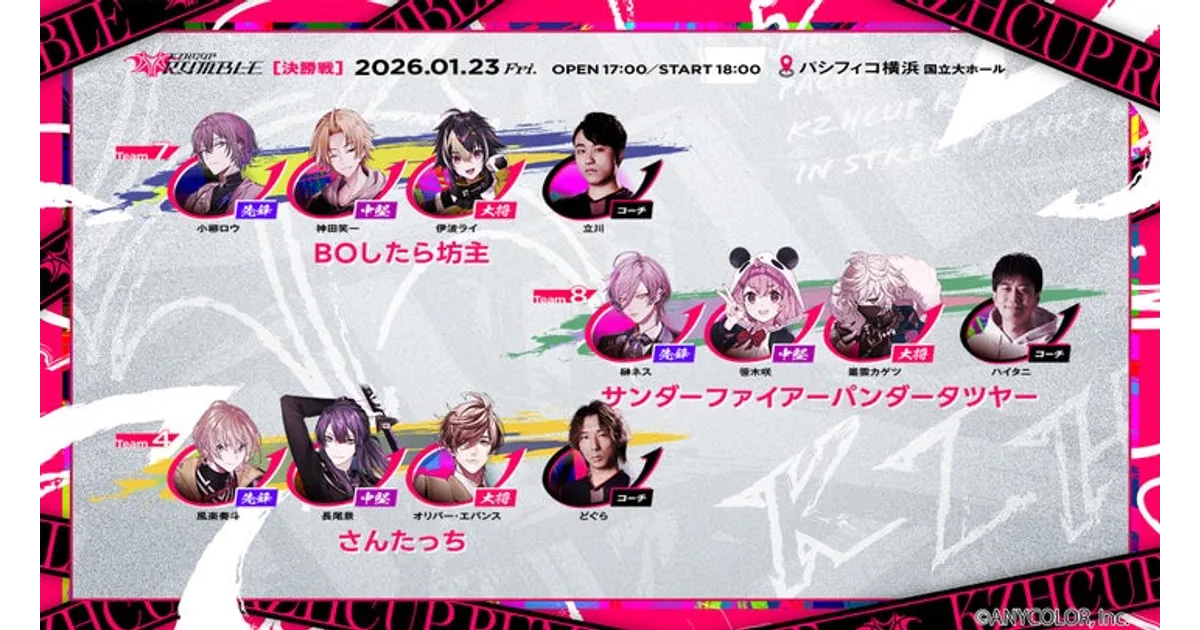 KZHCUP RUMBLE in SF6｜葛葉主催！決勝戦＆エキシビションマッチ情報