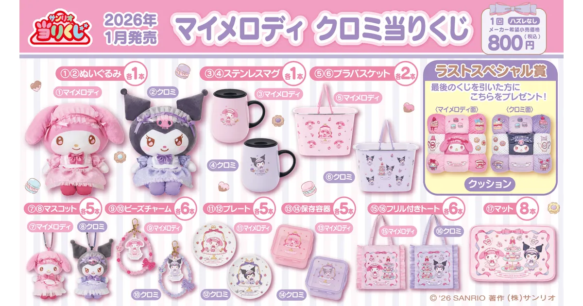 マイメロ＆クロミくじ！可愛すぎ！何が当たる？どこで買える？ – 攻略