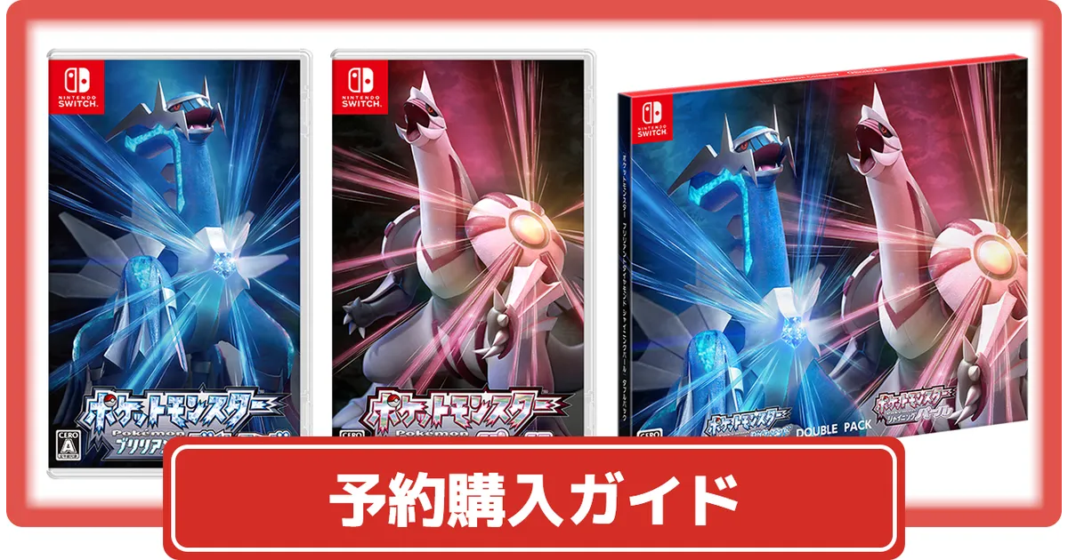Nintendo Switch 本体とポケモンダイパダブルパック セット販売