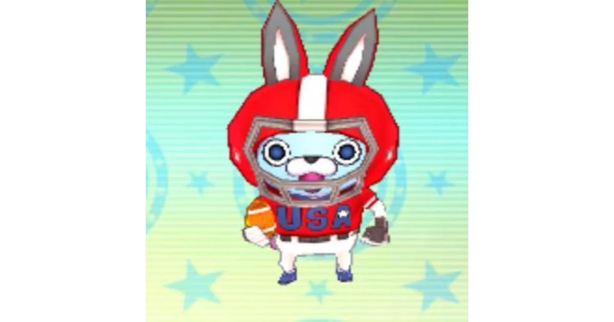うさびょんページ 妖怪ウォッチ3】USAピョン(アメフト)(うさぴょん)の入手方法と能力紹介