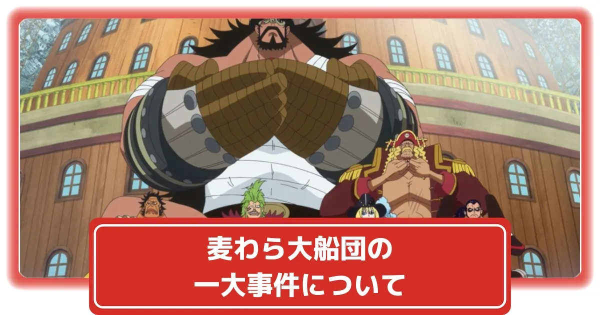 ワンピース】麦わら大船団が起こす一大事件とは？扉絵やメンバーの一覧
