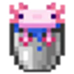 ウーパールーパー入りバケツ