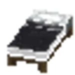 黒色のベッド