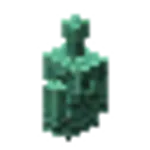 酸化したカッパーゴーレムの像