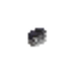 磨かれたブラックストーンのボタン