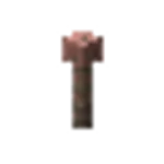 錆止めされた風化した避雷針