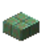 錆びた切り込み入りの銅のハーフブロック