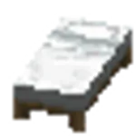 白色のベッド
