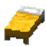 黄色のベッド