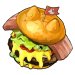 ミルカルビのチーズバーガーの画像