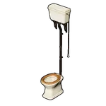 アンティークなトイレの画像