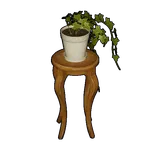 イス付き観葉植物の画像