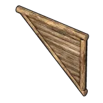木の三角壁(反転)の画像