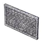 石の対角壁の画像