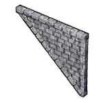 石の三角壁(反転)の画像