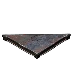 金属の三角屋根の画像