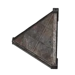 金属の三角斜め屋根の画像