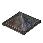 金属のピラミッド屋根の画像