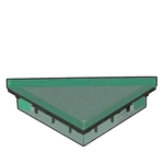 ガラスの三角土台の画像