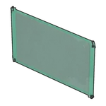 ガラスの対角壁の画像