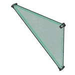 ガラスの三角壁(反転)の画像