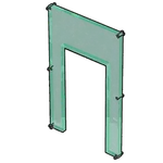 ガラスのパル用通路口の画像