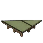 和風な三角土台の画像