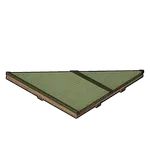 和風な三角屋根Aの画像