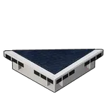 クリーンな三角土台の画像