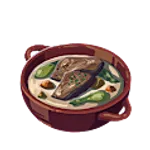 肉入りミルクスープの画像