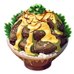 極上チーズケモノ肉丼の画像
