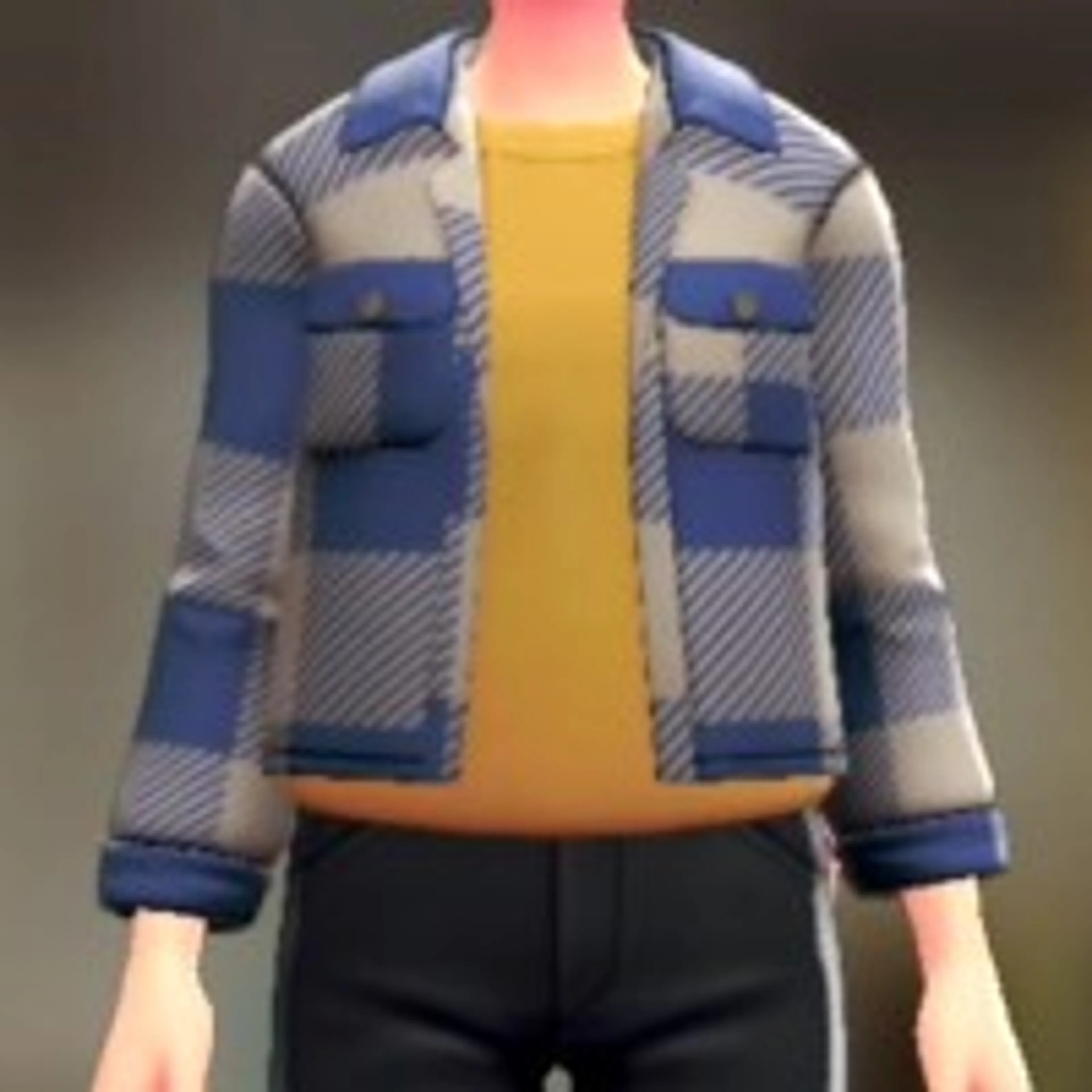 シャツ&Tシャツセット - ブルー×ベージュ イエロー