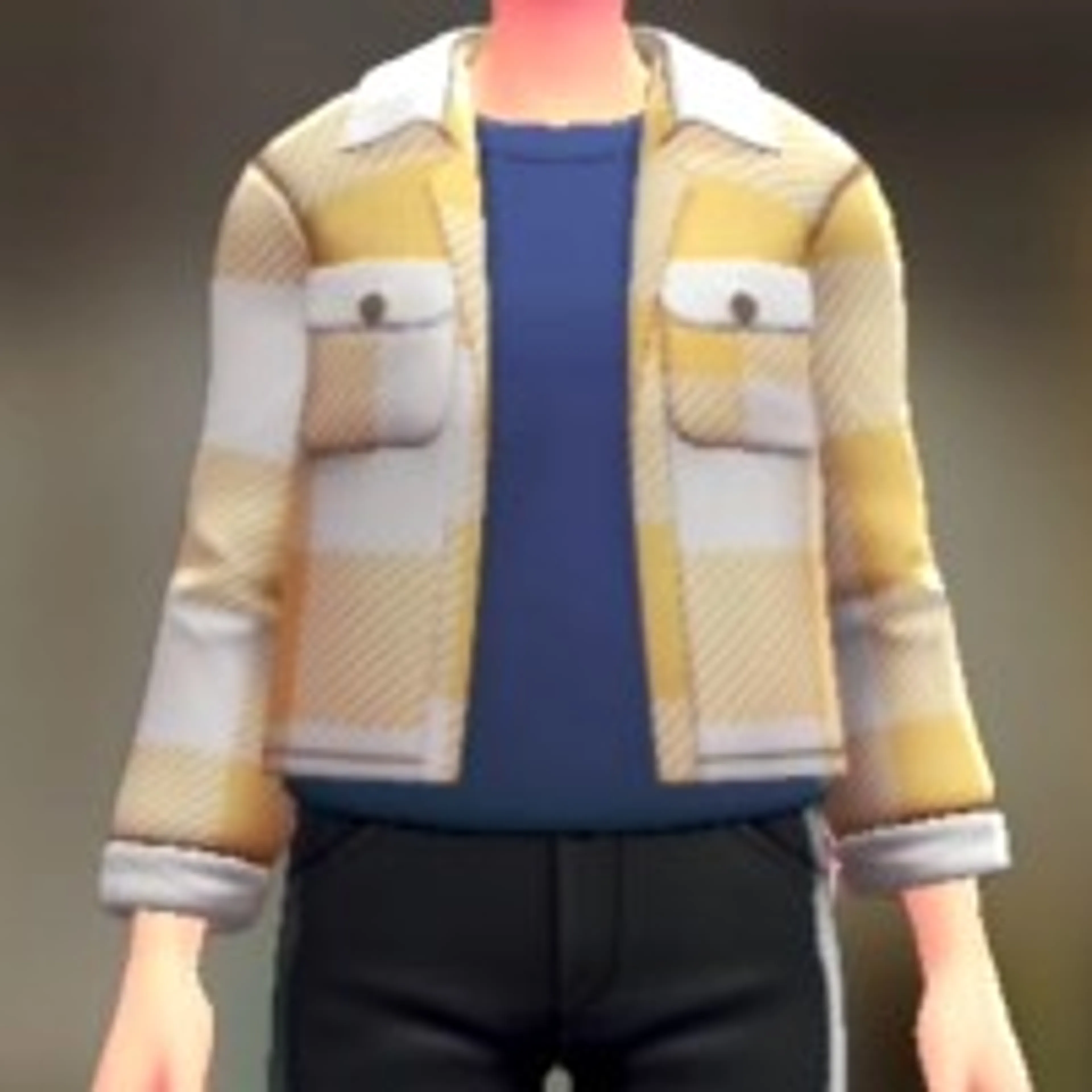 シャツ&Tシャツセット - ホワイト×イエロー ブルー