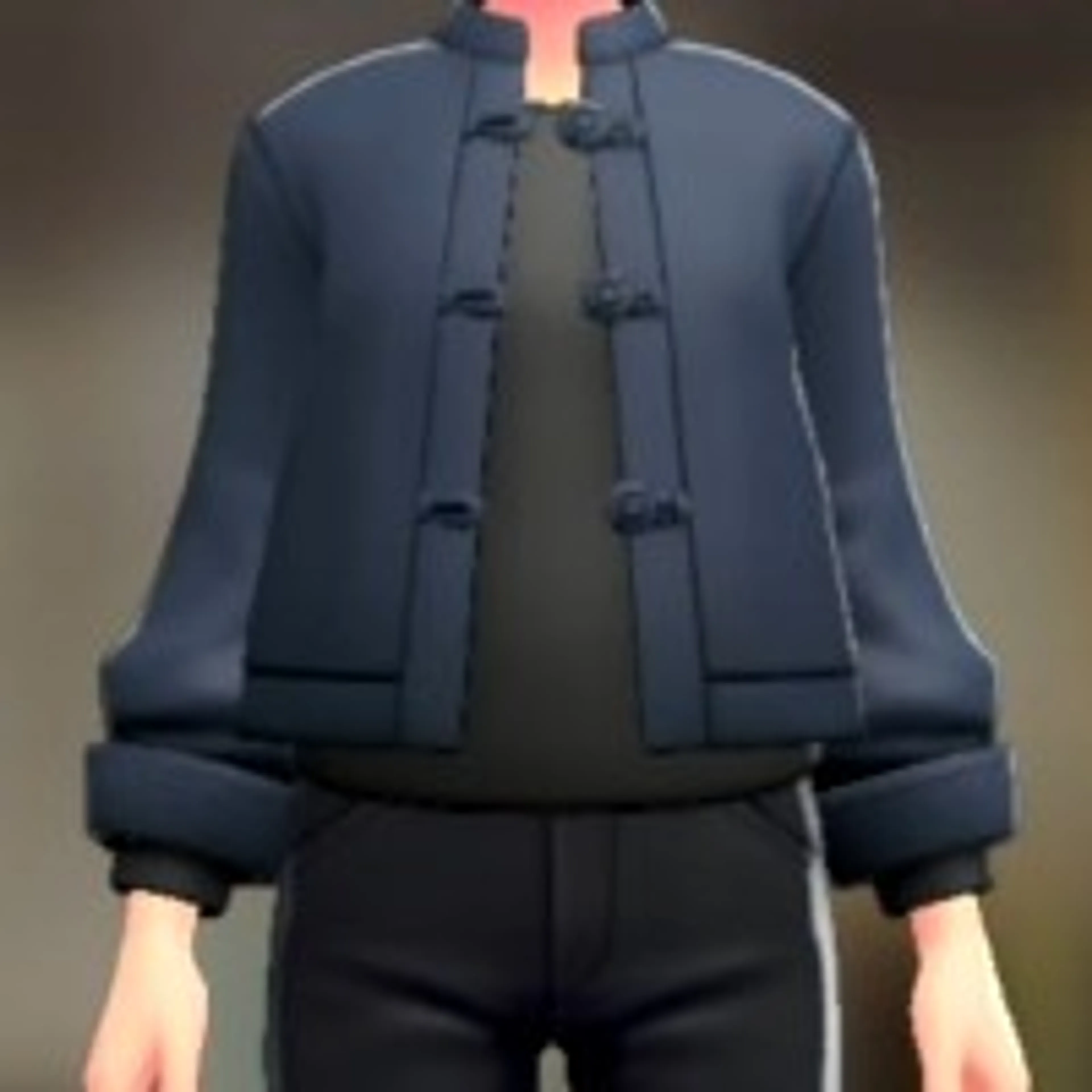 むすびボタンシャツセット - ネイビー ブラック