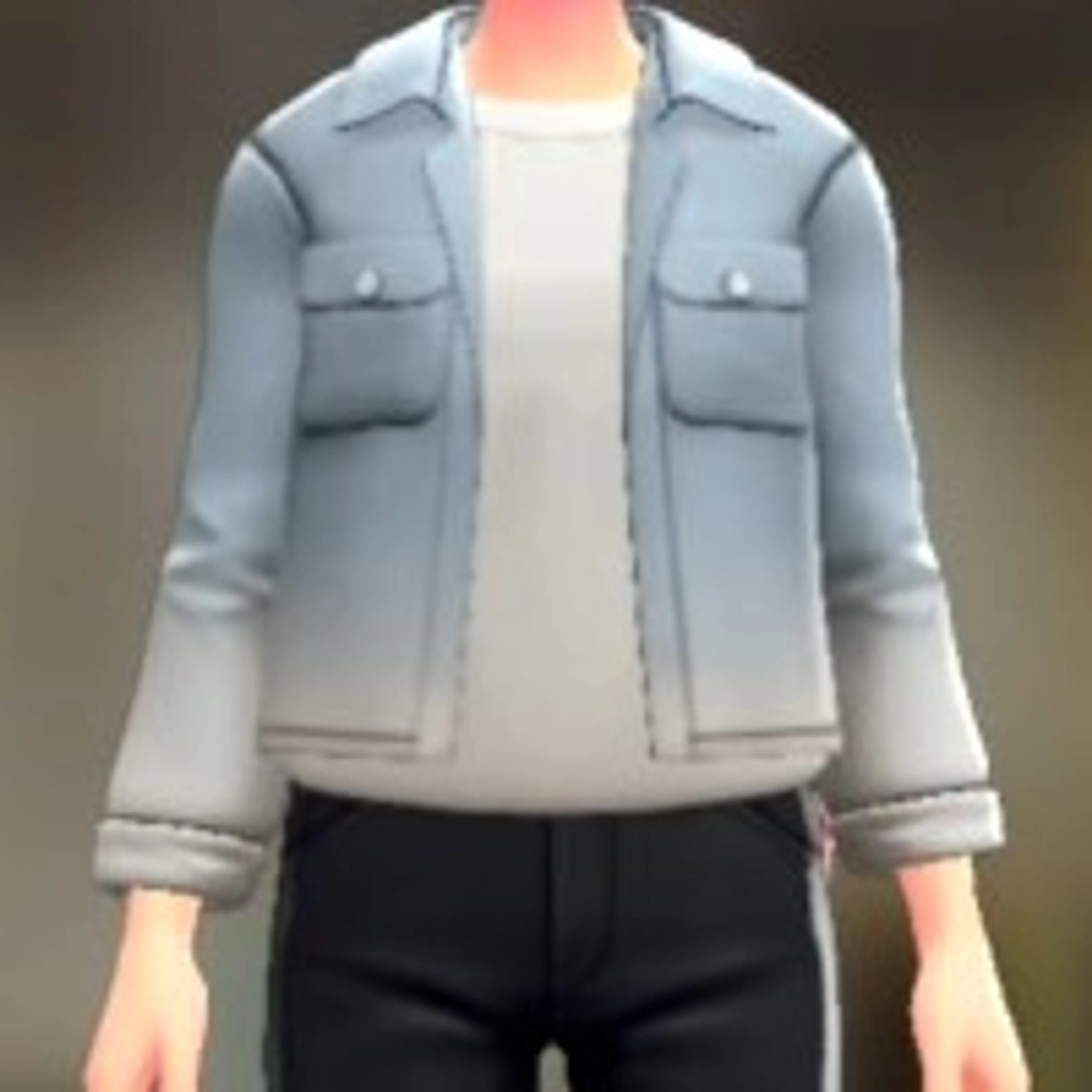 シャツ&Tシャツセット - ブリーチデニム ホワイト