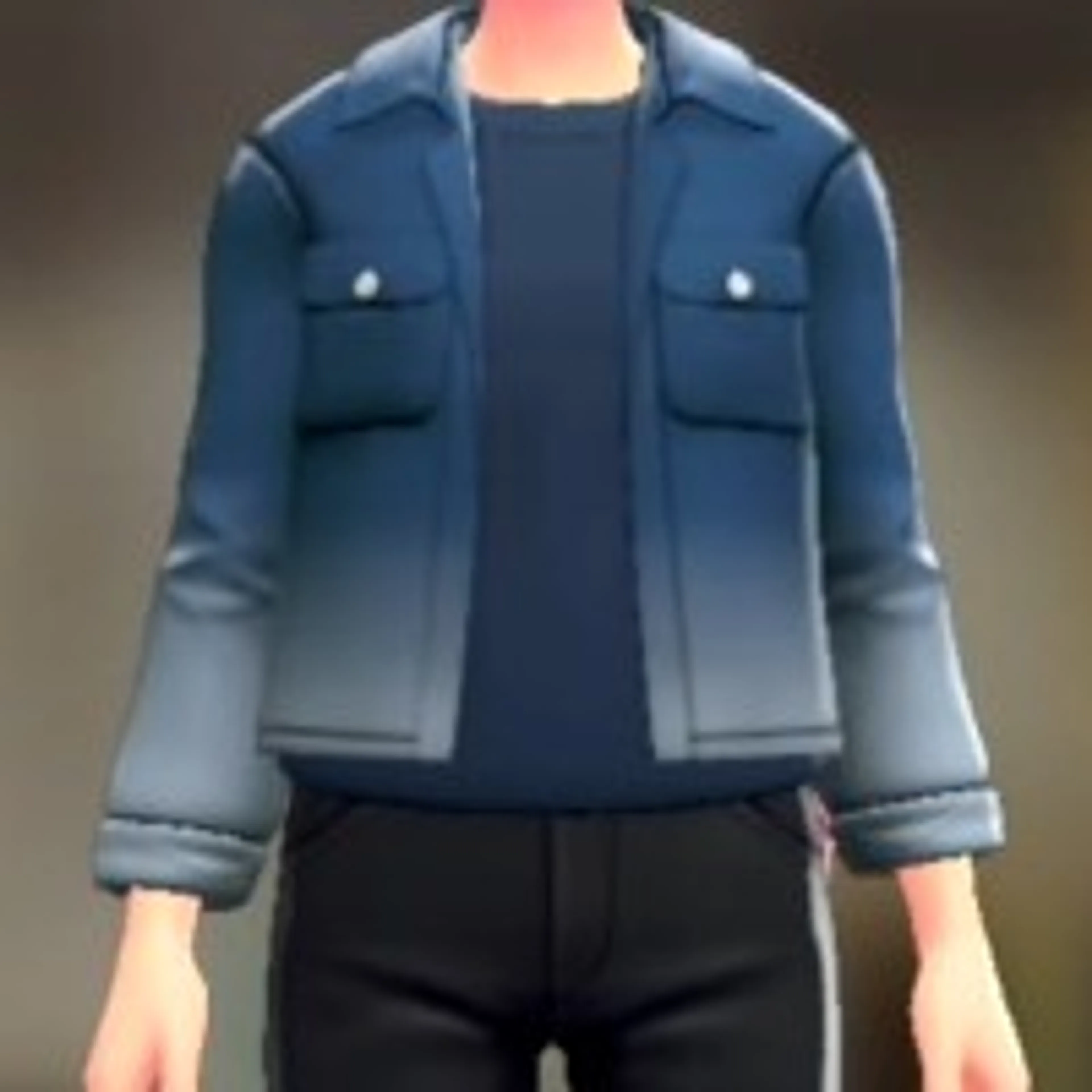 シャツ&Tシャツセット - ブルーデニム ネイビー