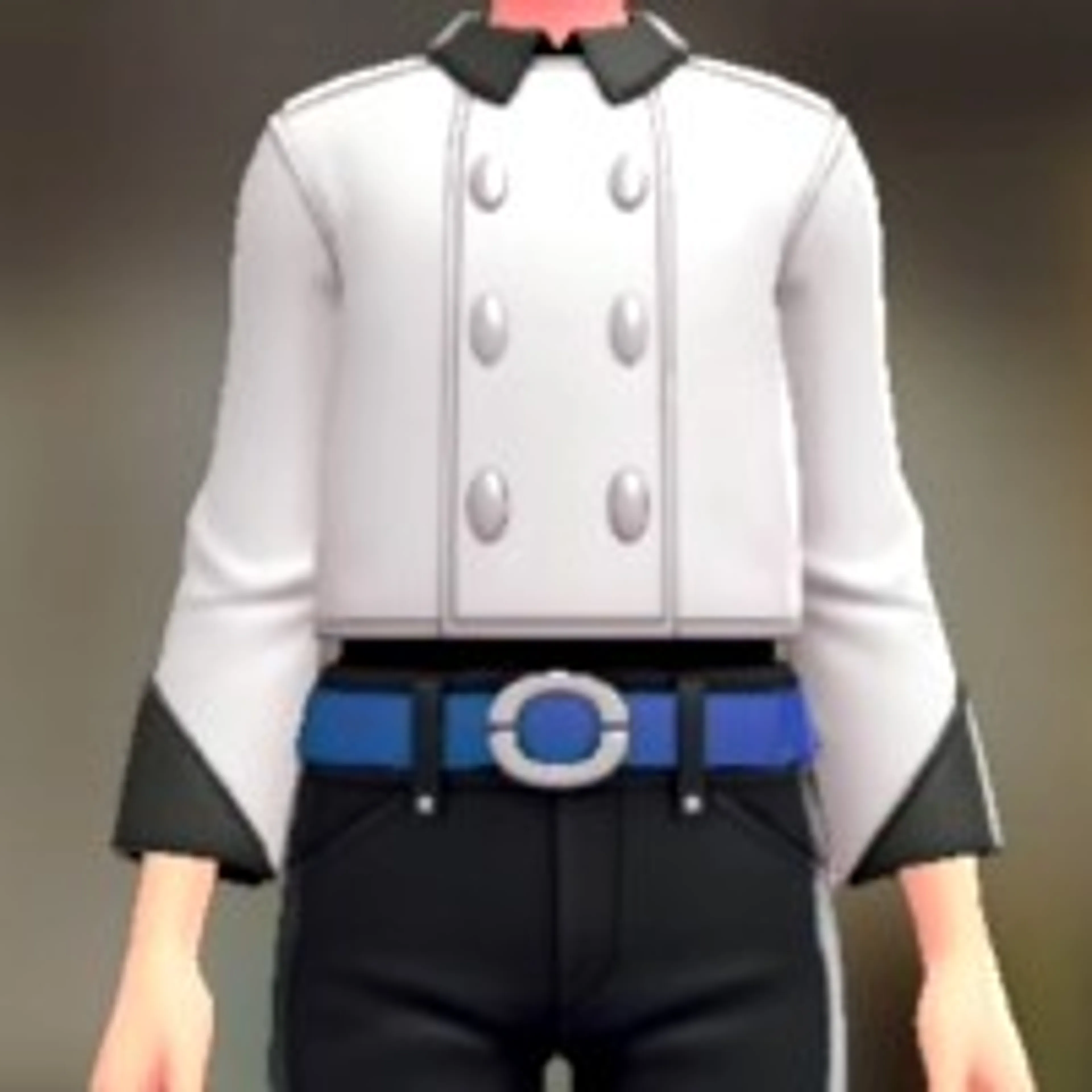 ショートPコート - ホワイト