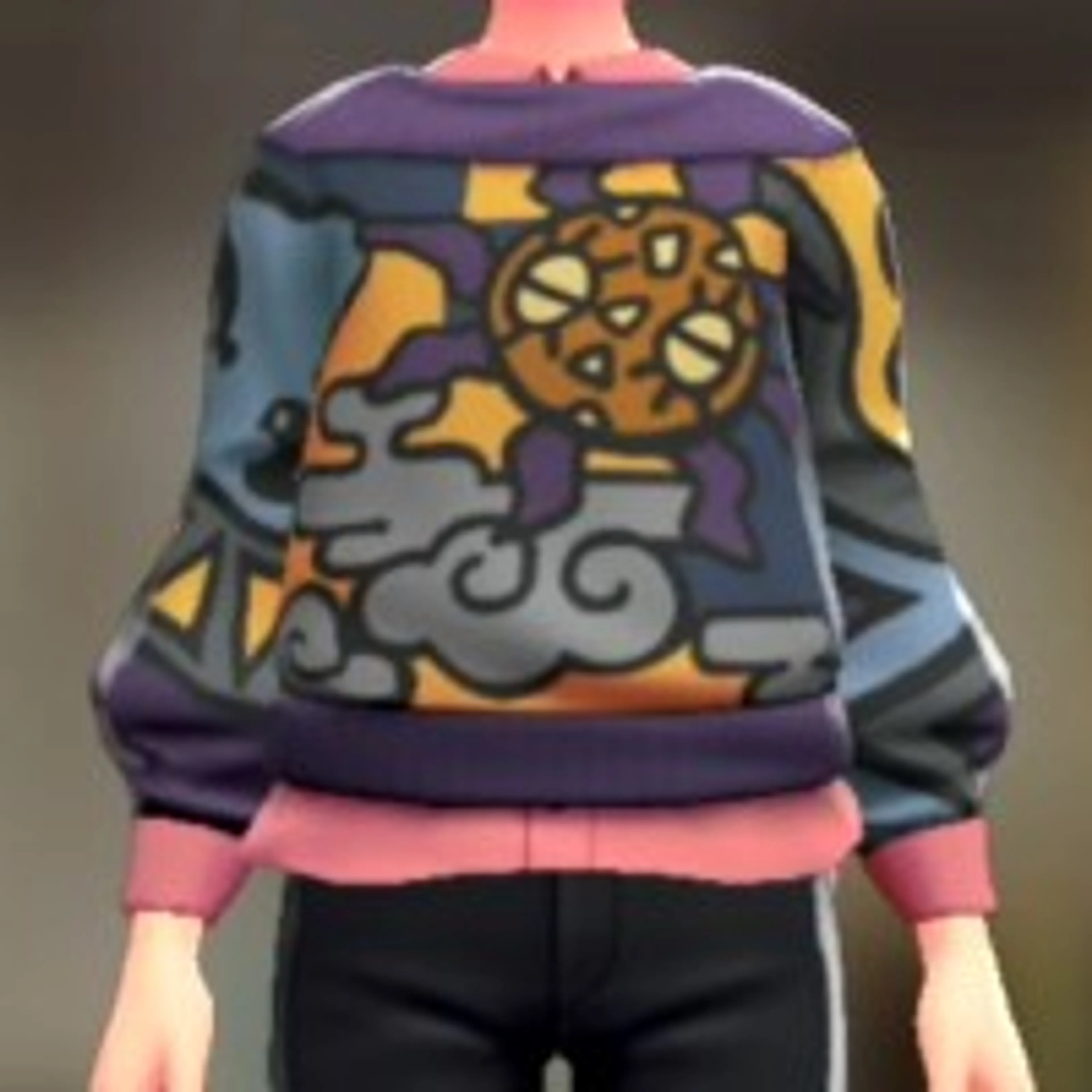 セーター&シャツセット - じつげつ・すみれ なかくれない