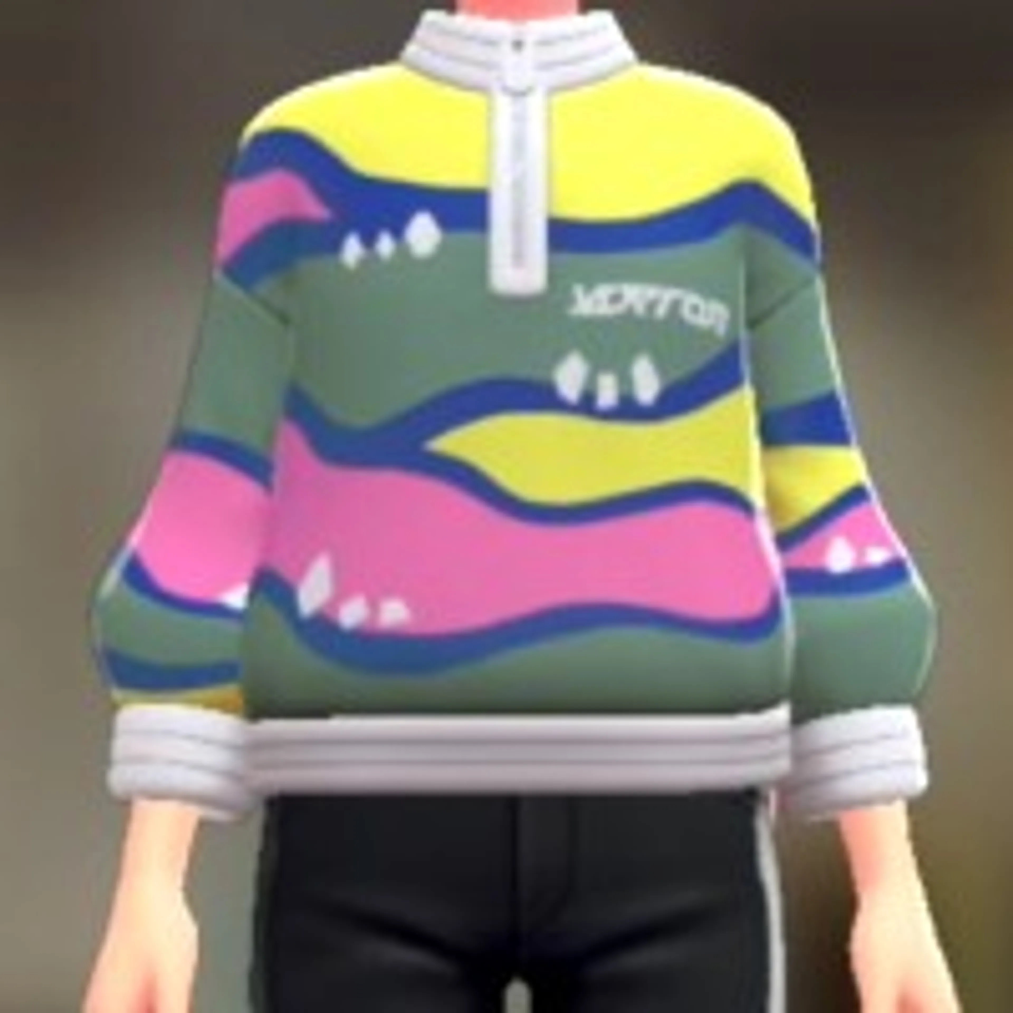 パターンジップスウェット - カラフルケミストリー