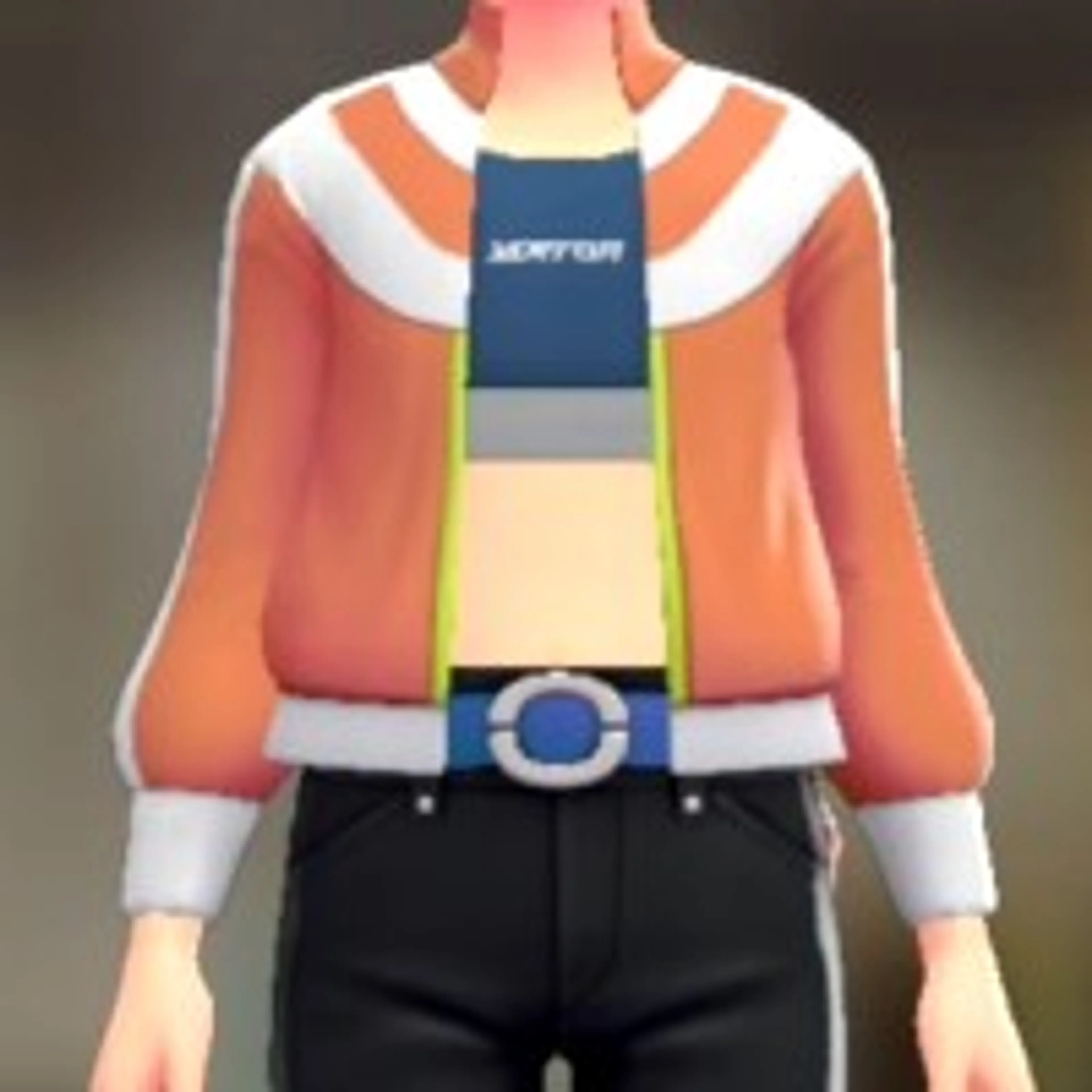 ジャージ&ベアトップセット - オレンジ ブルー