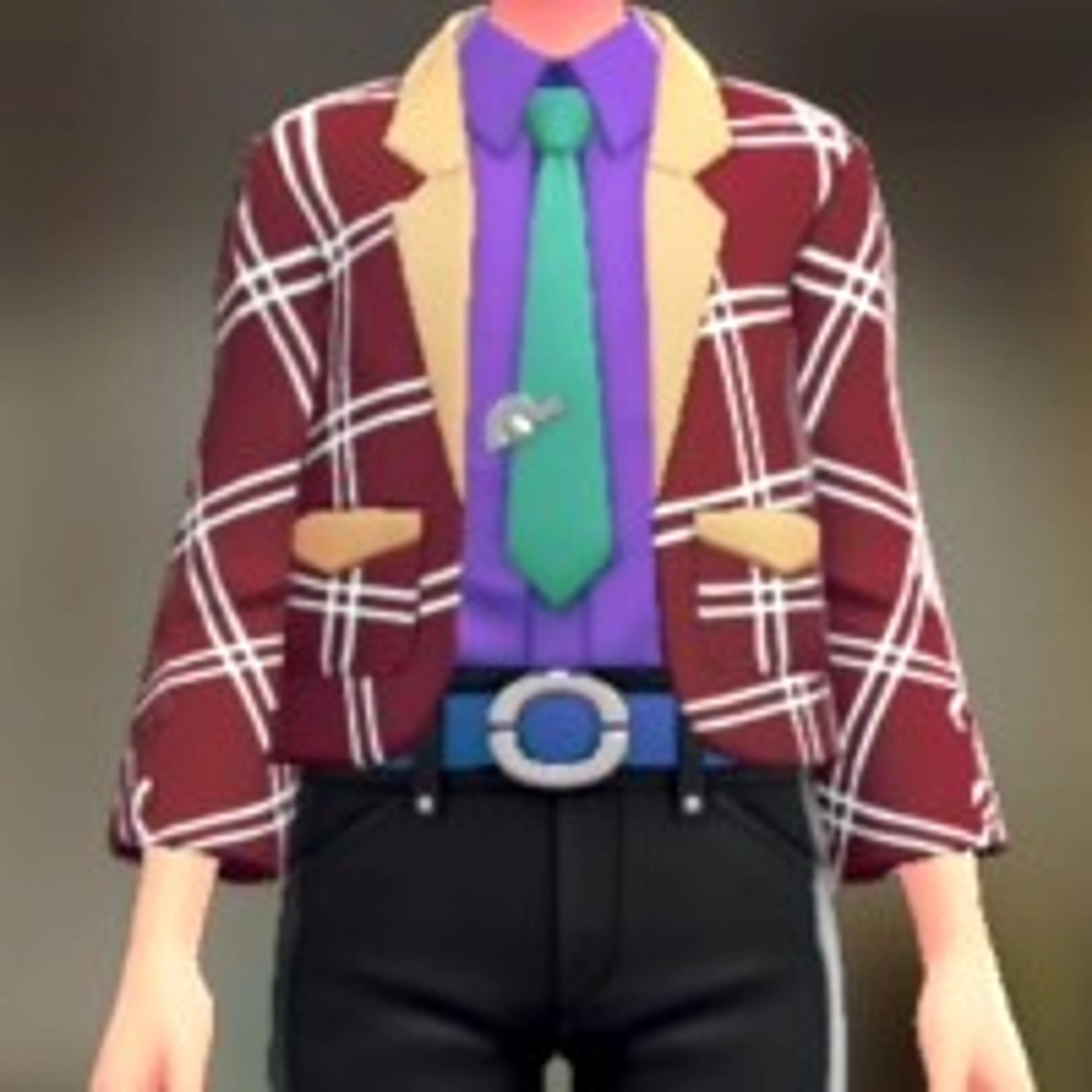 ジャケット&シャツセット - ウインドペンレッド ビビッドパープル