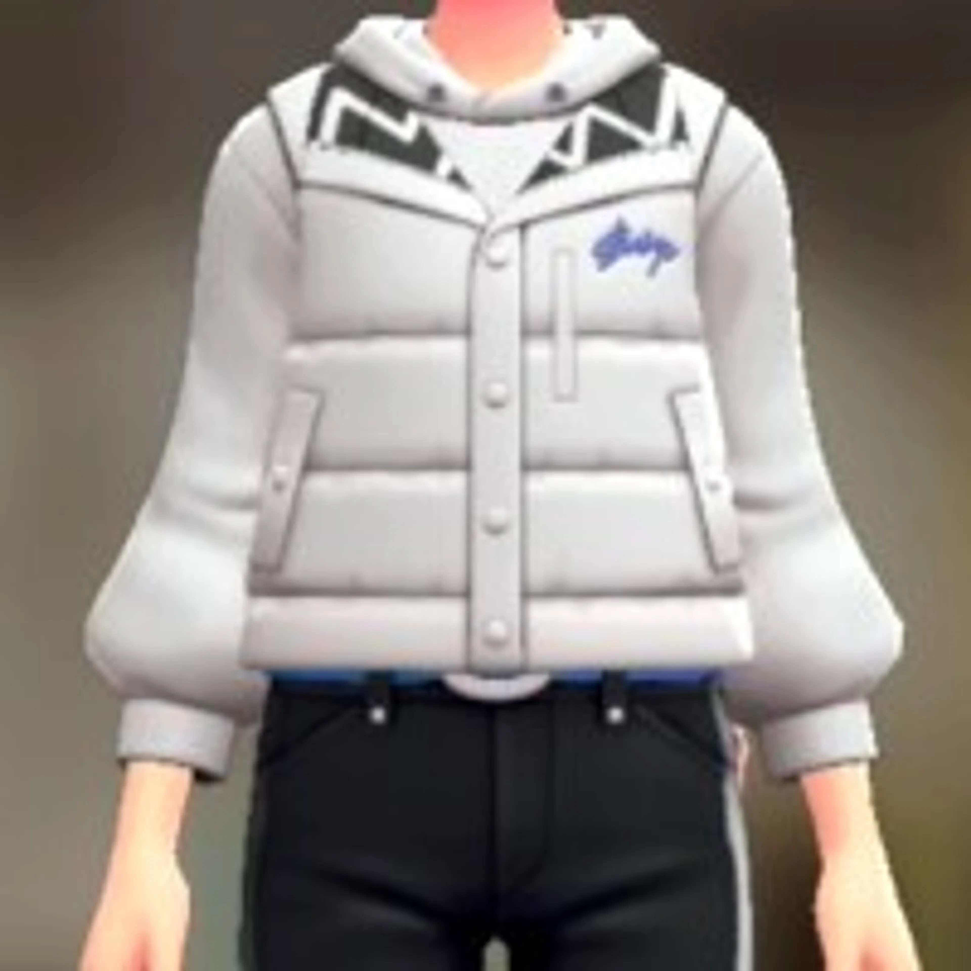 ダウンベスト&パーカーセット - ビビッドホワイト ビビッドホワイト