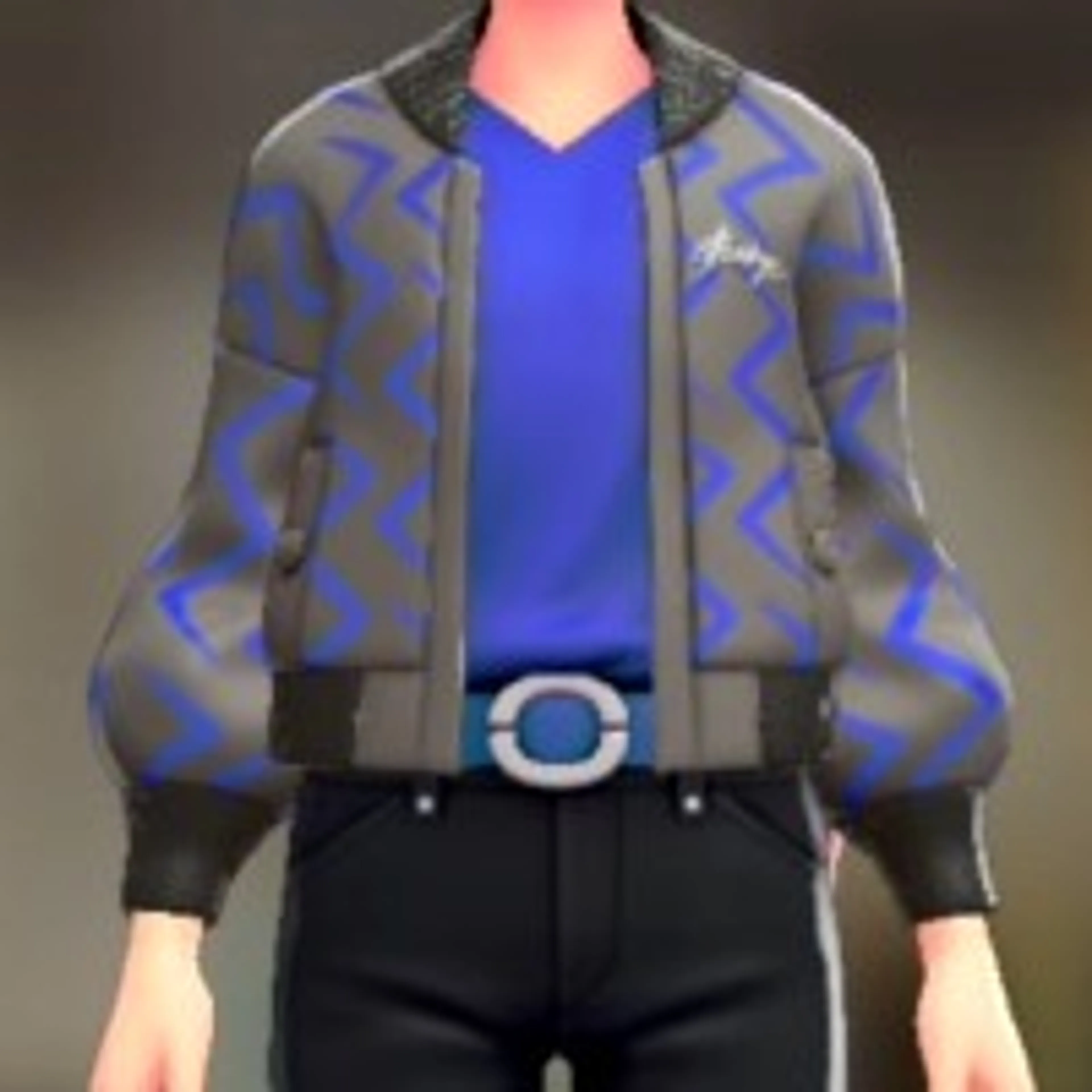 ブルゾン&Tシャツセット - ライトニングブルー ビビッドブルー